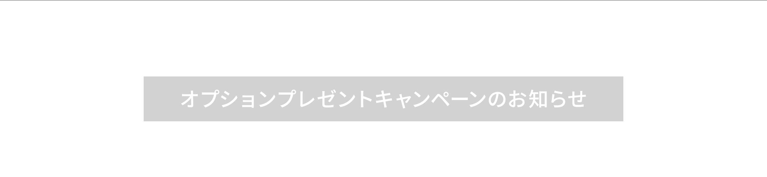 オプションプレゼントキャンペーンのお知らせ