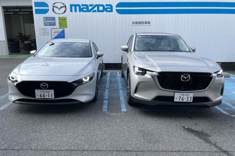 CX-60とMAZDA3です！