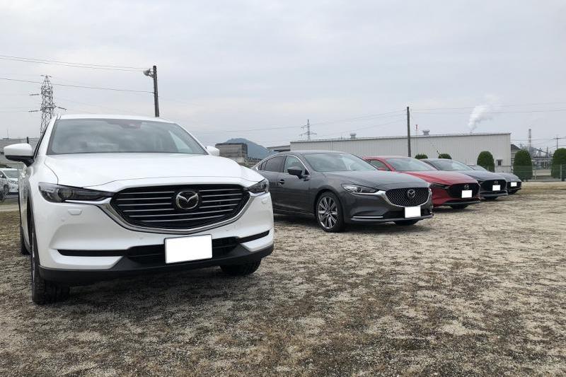 4台のマツダ車を展示させていただきました
