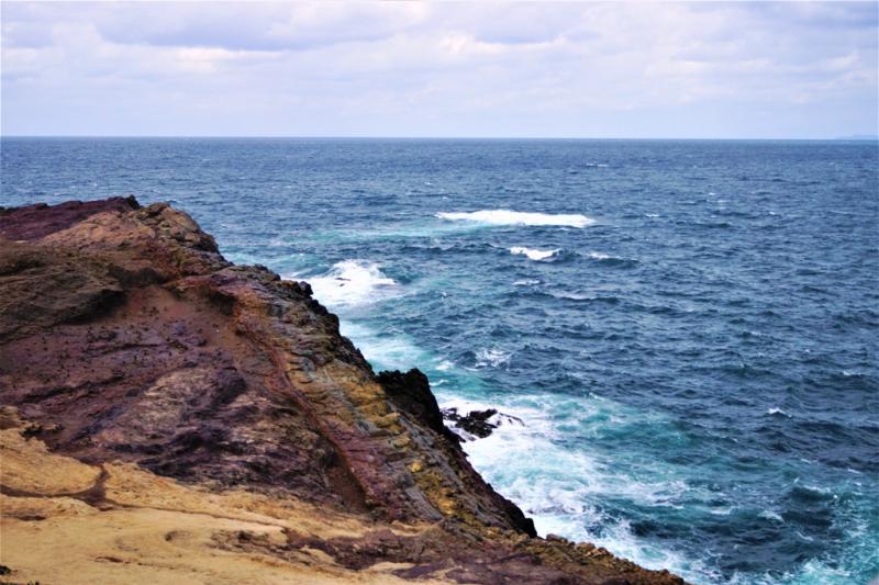 海が荒れると潮を吹きます