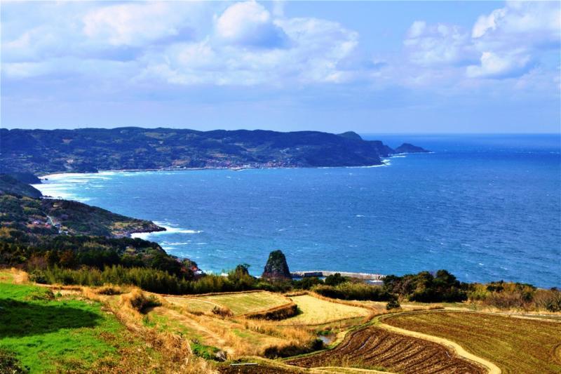 正面半島は川尻岬